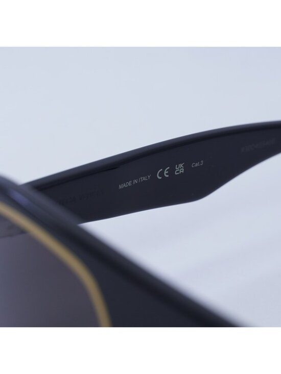 Bottega Veneta BV1217S 001 Sunglasses Black Aviator Frame, Grey Lenses main image 4